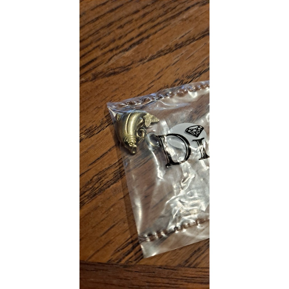 Gold-tone Fish Charm from Diamonds International‎